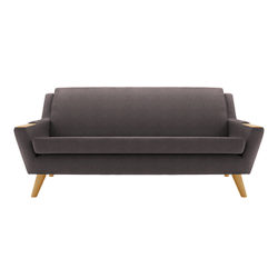 G Plan Vintage The Fifty Five Large 3 Seater Sofa Marl Aubergine